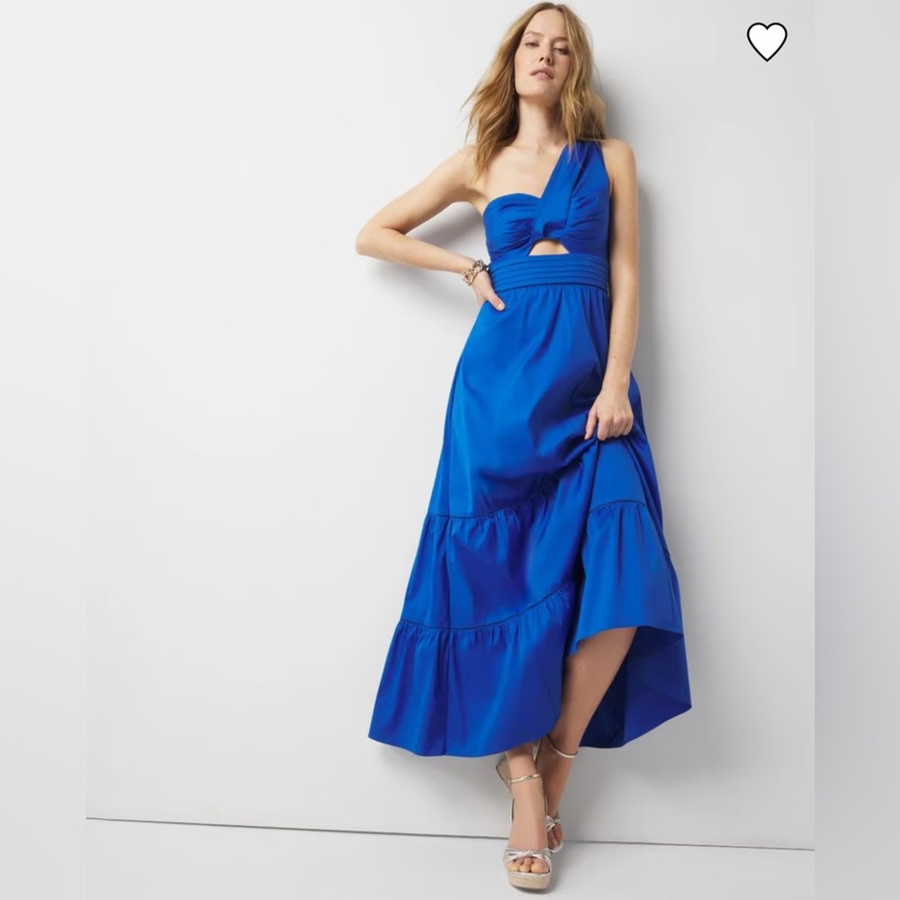 White House Black Market Blue Maxi Dress